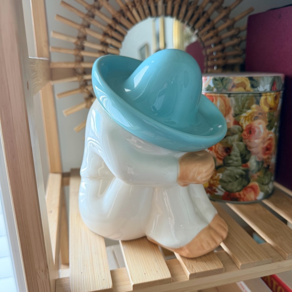 Ceramic Figurine with Blue Hat